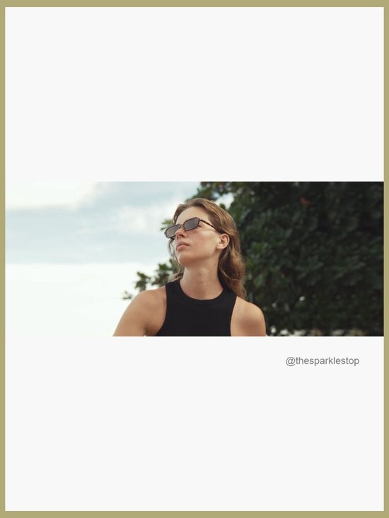 Retro Rectangle Sunglasses UV400 Protection Polycarbonate Frame main image 2